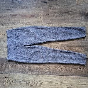 Athleta Heathered Herringbone Charcoal Leggings
